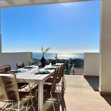 Bayview -superb Luxurious Sea View Penthouse With Private Hot Tub By Solrentspain Apartment Benalmadena